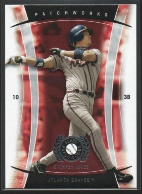 Chipper Jones 2005 Fleer Patchworks #27  Atlanta Braves  Hall of Fame  #1 - Image 1 of 2