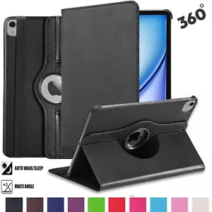 360 Rotating Case For iPad Air 13 M2 M3 2025 Smart Leather Case Cover 13-Inch - Picture 1 of 18