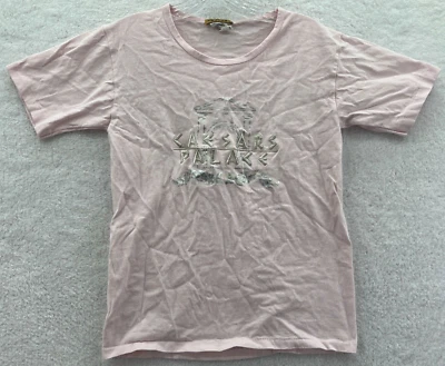 Vintage Caesars Palace Shirt Mens Small Pink USA Short Sleeve Cotton Vegas Top - Image 1 of 4