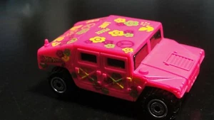 1991 Hot Wheels #396 Mod Bod Series 1/4 HUMMER Pink Flower Malaysia - Picture 1 of 3