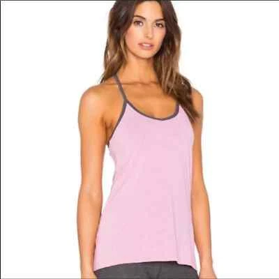 Camiseta sin mangas Beyond Yoga elegante a rayas cruzada trasera Revolve XS Foto 1 de 4