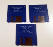 Shadow of the Beast III/Psygnosis 1992 Amiga Original Game Floppy Works