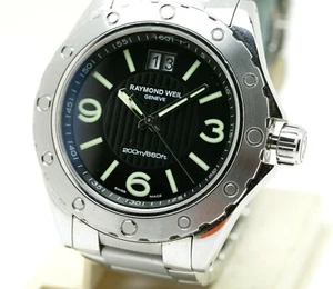 Herren Quarzuhr Raymond Weil Sport & Diving 200m 44mm Swiss Made mit Armband. - Bild 1 von 6