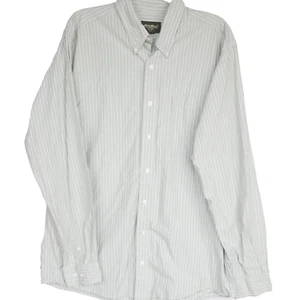 Eddie Bauer Mens Size Tall L Ligh Green Button Down Dress Shirt Cotton - Picture 1 of 10