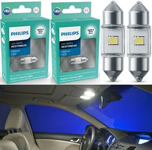 Philips Ultinon LED Light DE3021 White 6000K Two Bulbs Interior Map Replace Fit - Picture 1 of 12