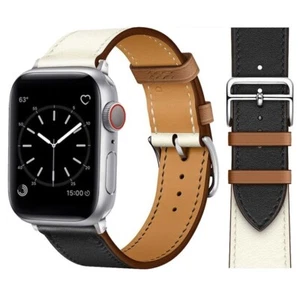 Armband Leder für Apple Watch 1/2/3/ 4/5/6 / Se / 7/8 / Ultra- 38/40/41 - Zdjęcie 1 z 1