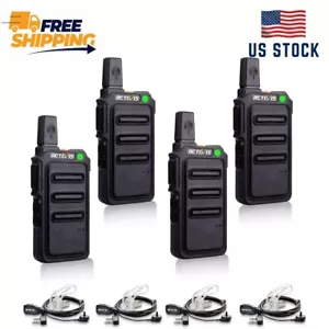 RT19 2 Way Radio with Earpiece and Mic,Small Walkie Talkies for Adults,1300Mah - Picture 1 of 10