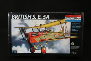 YG014 MONOGRAM 1/48 maquette avion 74012 British S.E.5A - Imagen 1 de 5