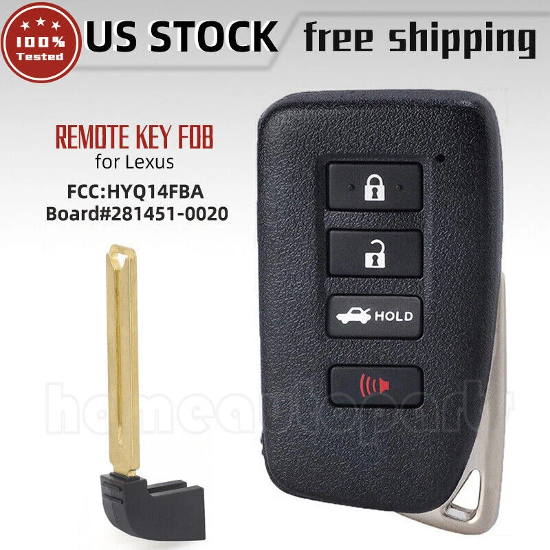 Llavero remoto inteligente HYQ14FBA 281451-0020 G para Lexus ES350 ES300H GS350 GS450H Foto 1 de 3