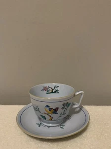 Vintage Copeland Spode Queen’s Bird Tea Cup and Saucer set Y4973, Blue Gray Body - Picture 1 of 8