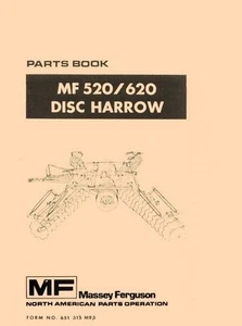 MASSEY FERGUSON MF 520 / 620 Disc Harrow Parts Manual - Picture 1 of 1