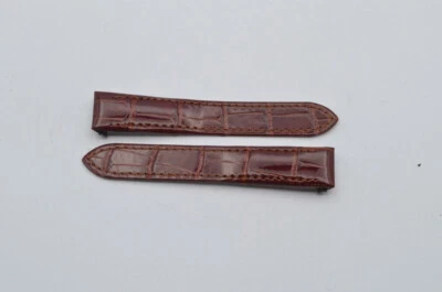 Cartier Leather Bracelet 15MM Folding Clasp 14MM New 15-14 Braun Roadster Lady - Image 1 of 2