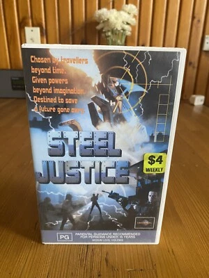 Steel Justice (1992) VHS PAL CIC Home Video TruckaSaurus Robot Movie - Image 1 of 4