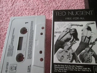 Ted Nugent Free-For-All Label: EPIC EPC 40-81397 Audio Tape Cassette Album - Image 1 of 4