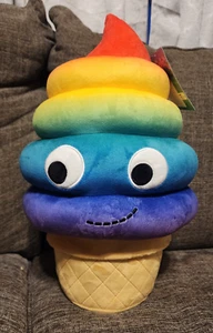 KidRobot Yummy World 16" Rainbow Soft Serve Sally Ice Cream Plush - Picture 1 of 1
