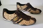 Coach sneakers Remonna womens size 11 Signature canvas designer brown lace up