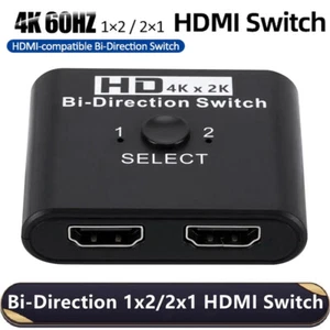 4K x 2K Bi Direction HDMI 2.0 Switch Switcher Splitter Hub 2 IN 1 OUT/1 IN 2 OUT - Picture 1 of 11