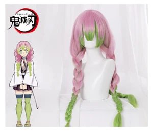 Demon Slayer: Kimetsu no Yaiba Anime Manga Cosplay Perücke Wig 80cm - Picture 1 of 6