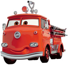 10 Inch Red Firetruck Fire Truck Decal Disney Cars Movie Removable Peel Self Art