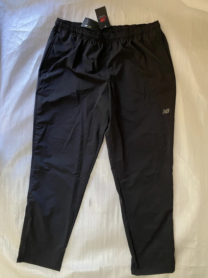 Pantalones New Balance NB DRY absorbentes de humedad para hombre 2XL negros calce atlético ligeros Foto 1 de 4