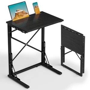 21''Wx28''H Folding TV Tray, Small Foldable C-Shaped End Table for Eating wit... - Picture 1 of 9