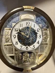 Seiko Swarovski Crystal Melodies in Motion Wall Clock, 36 Melodies - Picture 1 of 16