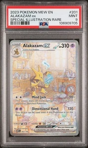 PSA 9 2023 POKEMON Scarlet Violet 151 Special Illustration Rare #201 Alakazam EX - Bild 1 von 2