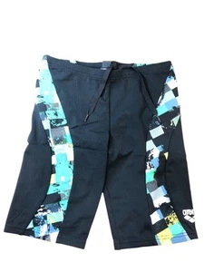 Arena Boys' Swim Shorts X-Life Jammer, Black/Green, DE140 (10-11 years) - Picture 1 of 4