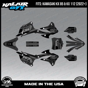 Graphics Kit for KAWASAKI KX85 KX112(2022-2026) Warrior - Smoke - Bild 1 von 4