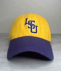 LSU Tigers Hat Cap Yellow Purple College NCAA Football Logo Mens One Size Burrow - Picture 1 of 7