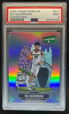 2020-21 Prizm Draft Picks Collegiate Rui Hachimura Downtown SSP #D-17 PSA 9 - Image 1 of 2