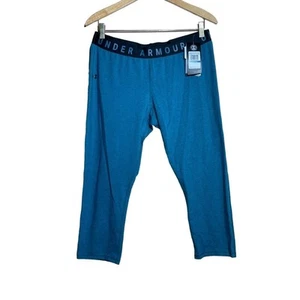 NWT! Under Armour Cropped Legging. Teal. Women's XL. Athletic Athleisure - Picture 1 of 4