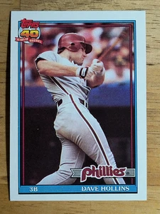 1991 Topps #264 Dave Hollins - Picture 1 of 2