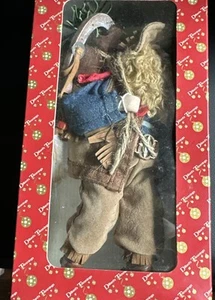 NWT Vintage Dillard's Trimmings Country Western Cowboy Santa Claus Ornament - Picture 1 of 3