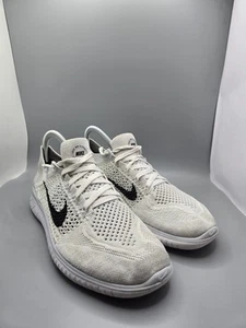 Nike Free Run Flyknit 2018 Pure Platinum Running 942839-100 Womens Size 8 - Picture 1 of 9