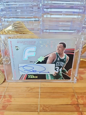 2002 Upper Deck SPx - Flashback Fabrics Jersey Auto #106 Paul Pierce (AU, MEM) - Image 1 of 4