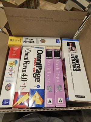 Vintage Software Lot – MathType (Mac), Norton Utilities v6.0, Q+E Database/VB - Image 1 of 4