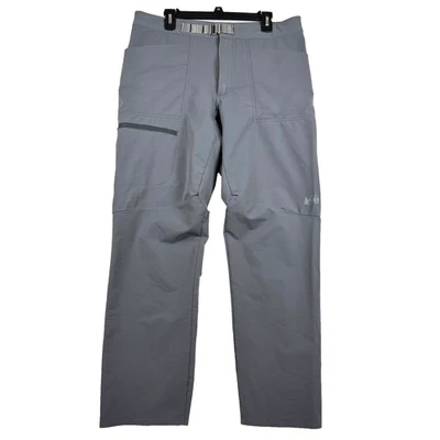 Мужские штаны REI Co-op 36x30 серые эластичные подпоясанные полуоблегающие для походов на открытом воздухе - Изображение 1 из 4
