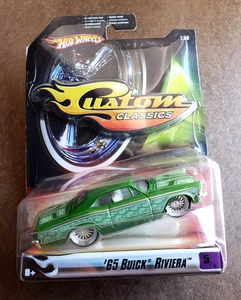 2007 Hot Wheels '65 BUICK RIVIERA Green CUSTOM CLASSICS LOW RIDER SERIES 2 1:50 - Picture 1 of 18