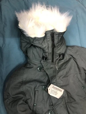 Jaqueta militar feita nos EUA clima frio extremo N-3B N3B Snorkel Parka exército GI - Imagem 1 de 4