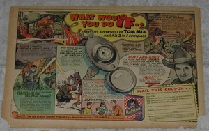 GIORNALE NIPOTE DI CROMWELL FUMETTO 1936 TOM MIX BUSSOLA ANNUNCIO RALSTON  - Foto 1 di 3