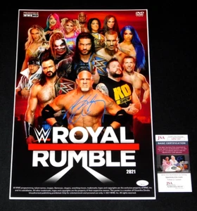 PÓSTER DORADO WCW WWE HOF FIRMADO 12X18 ROYAL RUMBLE CERTIFICADO DE AUTENTICIDAD JSA ¡¡QUIÉN ES EL PRÓXIMO!!! - Imagen 1 de 1