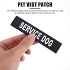 2 Pairs Pet Clothes Decor Dog Collar Patch Service Dog Patch