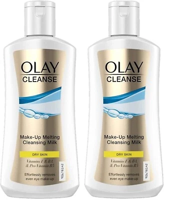 2 x Olay Cleanse Make-Up Schmelzende Reinigungsmilch - Trockene Haut 200 ml