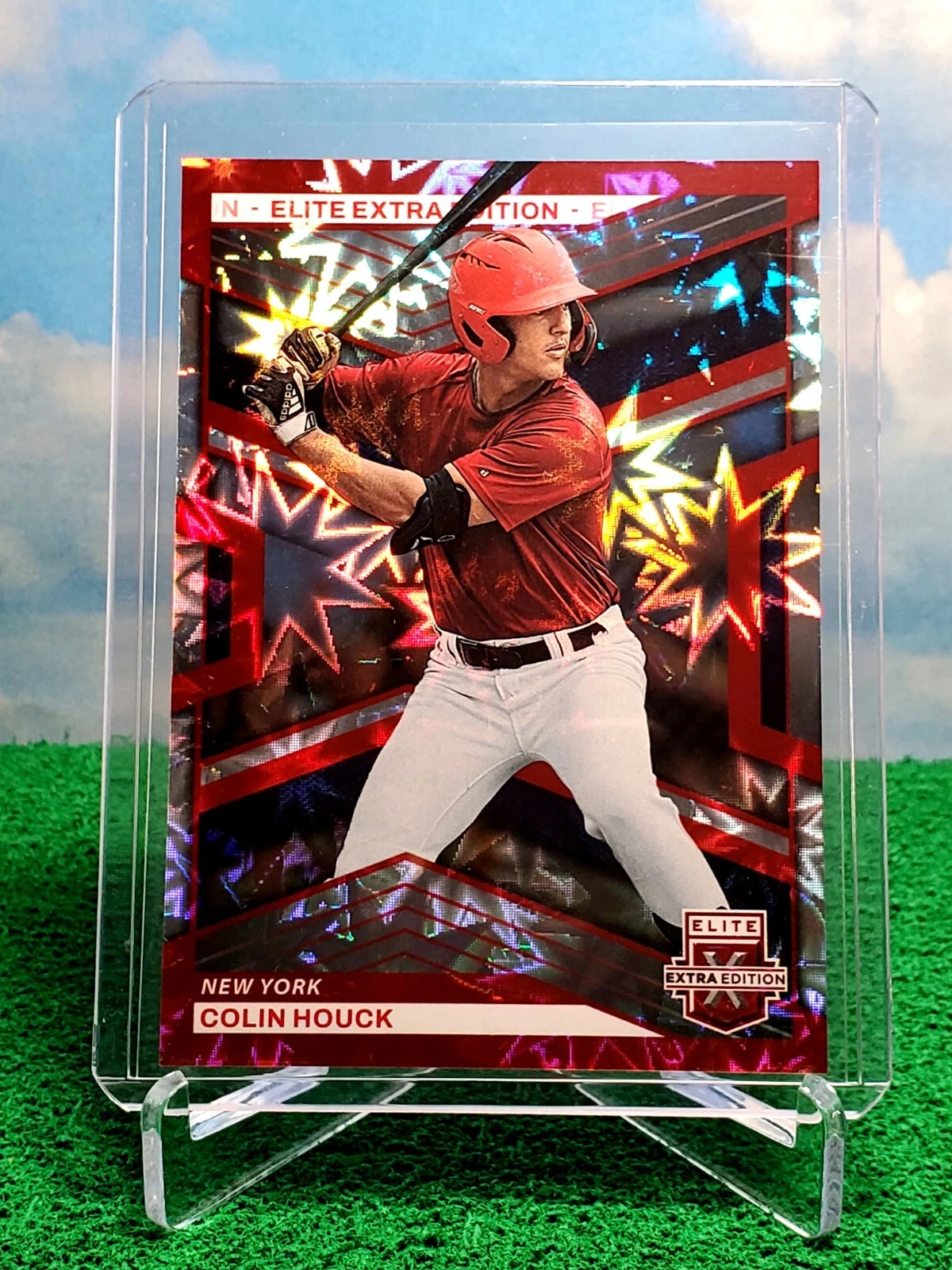 Colin Houck 2023 Panini Elite Extra Edition FOTL RED 4/5 SP #39 New York Mets