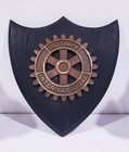 Rotary International Logo Plaque Shield Vintage EXTREMELY RARE FIND