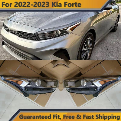Галогенные прожекторные фары для 2022 2023 Kia Forte без светодиодных дневных ходовых огней пара левая правая - Изображение 1 из 4
