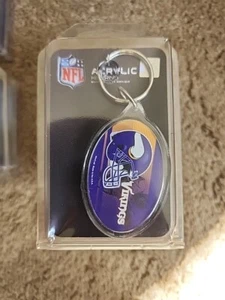 MINNESOTA VIKINGS HELMET LOGO ACRYLIC KEY CHAIN SHARP GRAPHICS NFL LICENSED - Picture 1 of 1