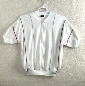 Jantzen Zip Up Shirt Herren L (Modern M) Frottee Vintage USA Cabana Lounge Top - Bild 1 von 7