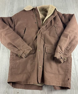 Woolrich Herrenmantel braun Fleece gefüttert mittellang Größe M - Bild 1 von 11